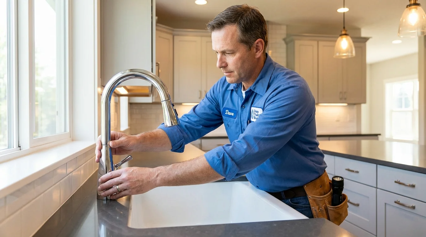 Kitchen faucet installation by Johns Plumbing LLC in Peralta
